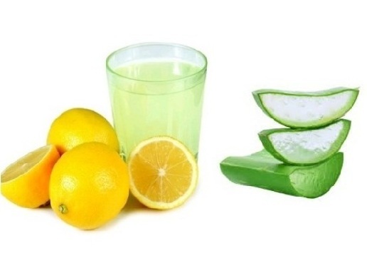 Kepek için Aloe Vera ve Limon