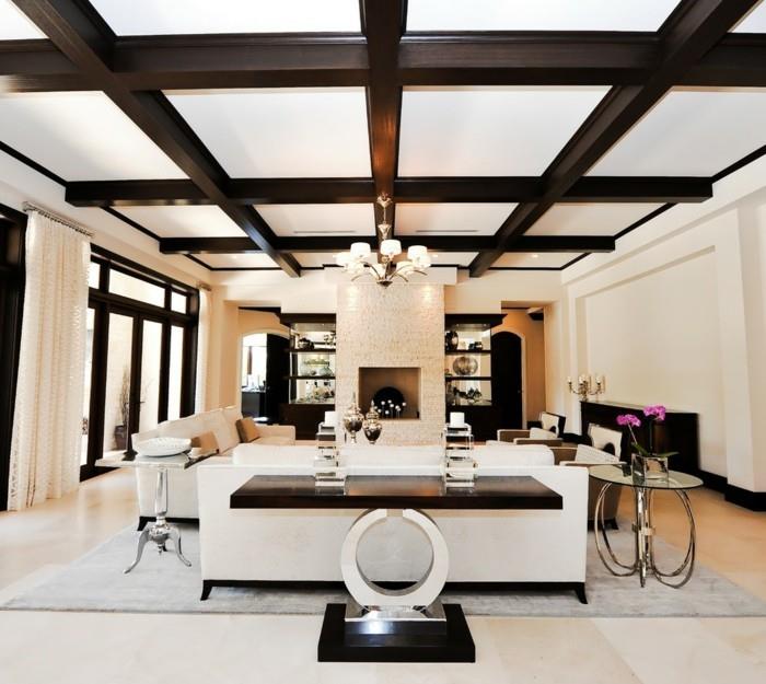 σχεδίαση οροφής στο σαλόνι με καφετέρια οροφής και ασυνήθιστες διακοσμητικές ιδέες