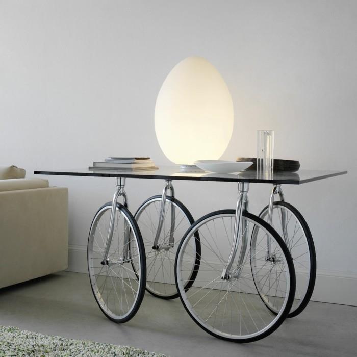 διακοσμητικό τραπέζι ποδηλάτων για το σπίτι