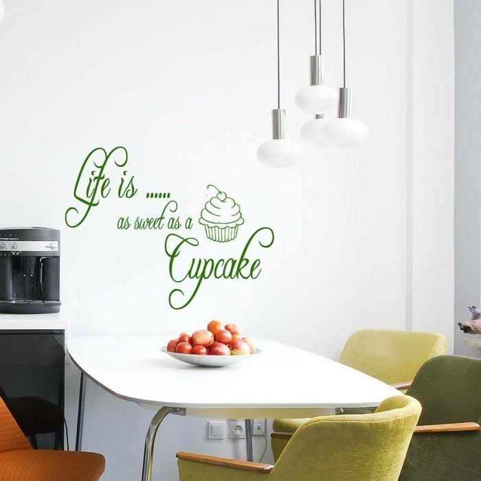 αυτοκόλλητο ντεκό ιδέες τοίχου κουζίνας ντεκό πράσινο τοίχο