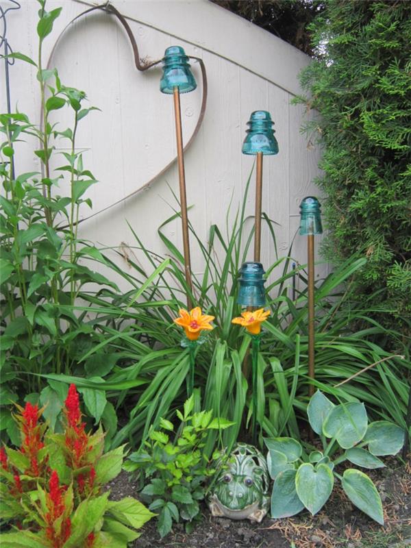 DIY ιδέες διακόσμησης φώτα κήπου δημιουργικές ιδέες κήπου