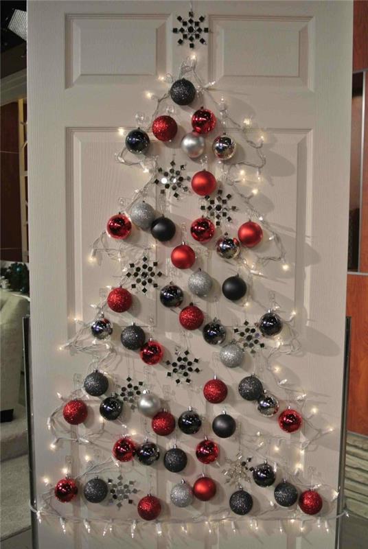 ιδέες ντεκό χριστουγεννιάτικη καλύβα χρωμάτων χριστουγεννιάτικο δέντρο6
