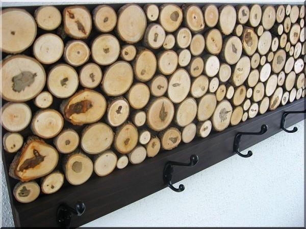 διακόσμηση με ξύλινους δίσκους κάντε ιδέες διακόσμησης τοίχων μόνοι σας