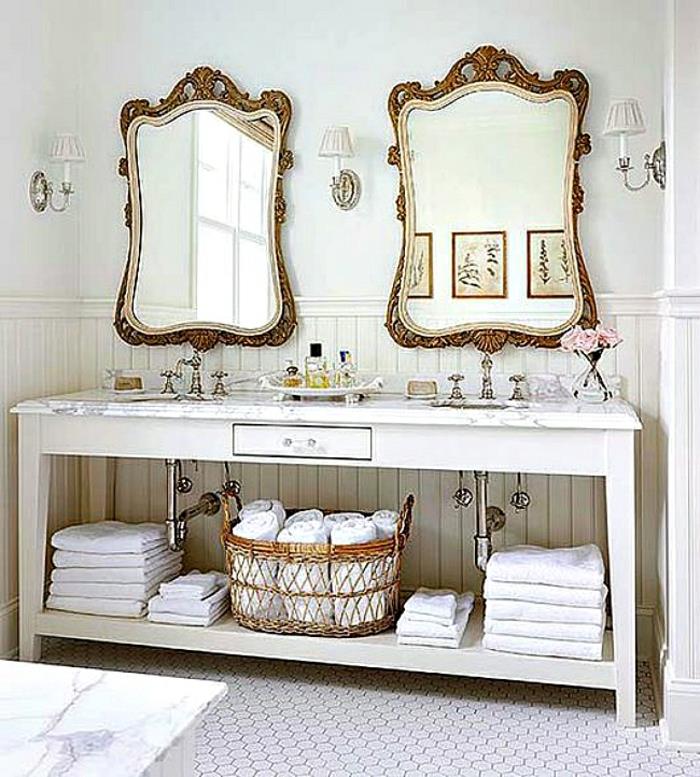 ντεκό καθρέφτη τοίχος καθρέφτης μπαρόκ στυλ μπάνιο