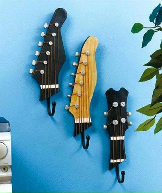 Ανακυκλώνοντας ιδέες ιδέες διακόσμησης ιδέες διακόσμησης ιδέες σαλονιού DIY ιδέες δημιουργική ντουλάπα λαβής κιθάρας