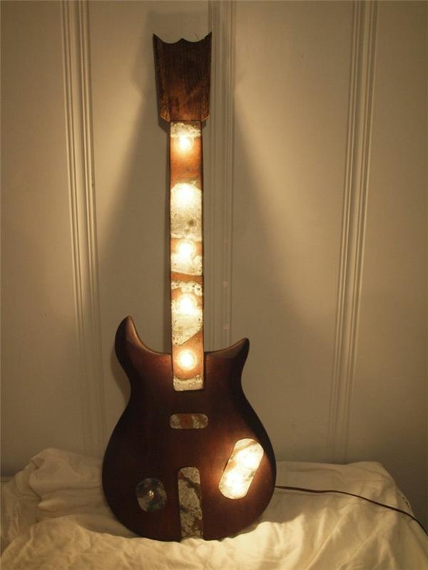 Ιδέες ανακύκλωσης ιδέες διακόσμησης ιδέες διακόσμησης ιδέες σαλονιού DIY ιδέες δημιουργική λάμπα κιθάρας