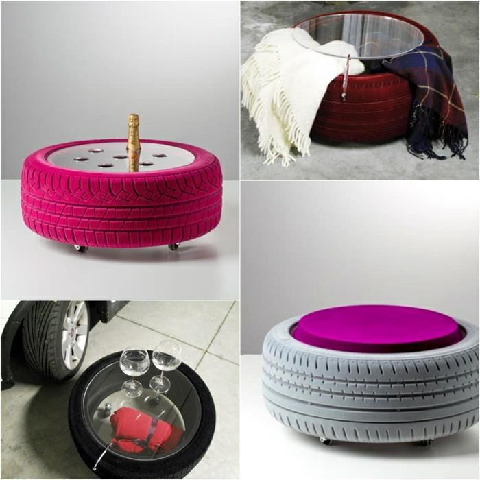 Deco ιδέες diy αντικείμενα ανακύκλωσης βοηθητικό τραπέζι φτιάξτε μόνοι σας