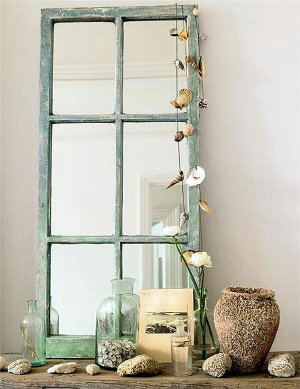 deco ιδέες diy παλιά αντικείμενα κουφώματα καθρέφτη φτιάξτε μόνοι σας