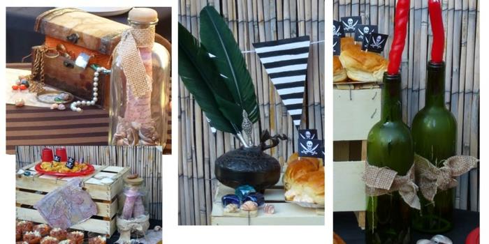 διακοσμητικές ιδέες diy παλιά αντικείμενα γυάλινα μπουκάλια ξύλινα κουτιά πλαϊνά τραπεζάκια deco