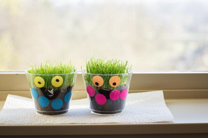 ιδέες ντεκό περβάζι παράθυρο αστείες δημιουργικές ιδέες φυτό εργοστάσιο