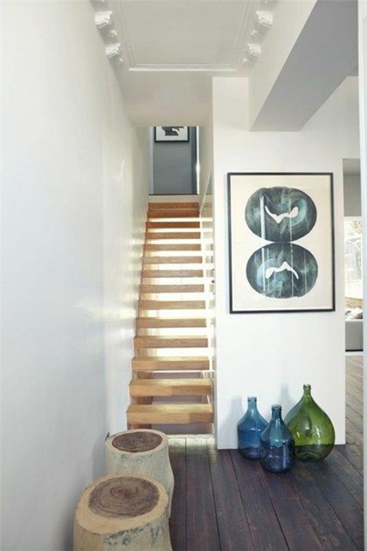 Ιδέες για διακόσμηση στο διάδρομο αφηρημένες σκάλες αφαίρεση