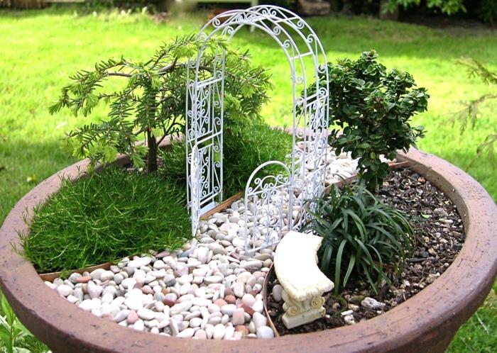ιδέες ντεκό δημιουργικές ιδέες χειροτεχνίας μίνι πέργκολα κήπου