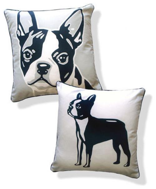 ιδέες διακόσμησης με σκυλιά διακοσμητικά μαξιλάρια