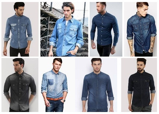 25 naujausi džinsiniai marškiniai vyrams