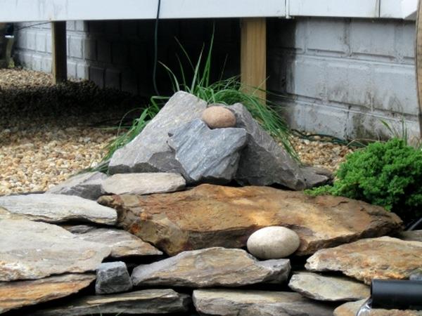 τα ιαπωνικά σύμβολα πέτρες κήπου