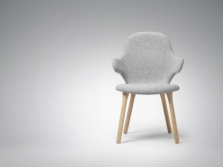 καρέκλες σχεδιαστών Catch Chair hayon για παραδοσιακά γκρι έπιπλα σχεδιαστών