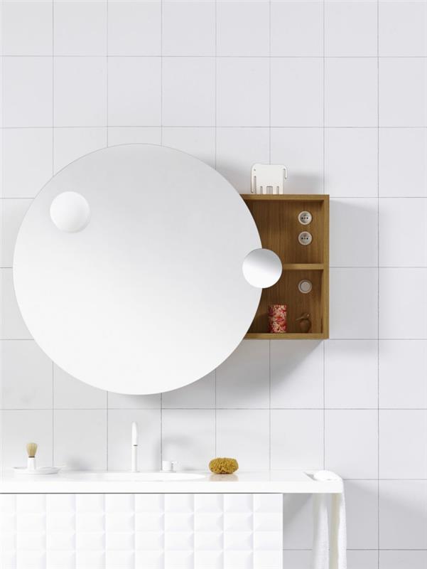 στρογγυλό καθρέφτη μπάνιου σχεδιαστή έπιπλα μπάνιου InGrid έπιπλα μπάνιου καθρέφτη μπάνιου στρογγυλά
