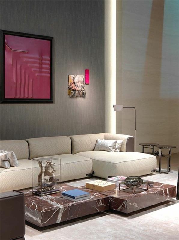 σχεδιαστής τραπεζάκια καφέ fendi casa quadrum μαρμάρινο τραπέζι