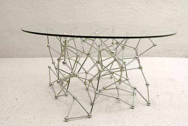 σχεδιαστές διακοσμητικές τάσεις τραπεζαρία γυάλινο επιτραπέζιο επιτραπέζιο ατομικό γκρουπ βασικό μέταλλο
