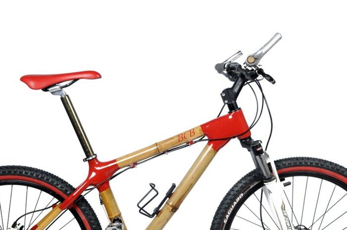 ποδήλατα σχεδιαστών με βιώσιμο σχεδιασμό μπαμπού και κόκκινο άνθρακα