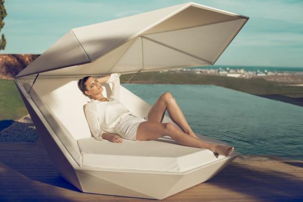 σχεδιαστής trendy relax ιδέες ψέματα ξύλινος μοντέρνος λευκός καναπές