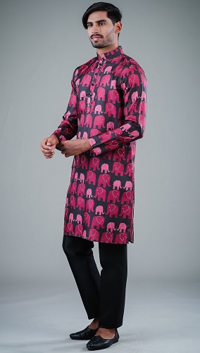 Baskılı Tasarımcı Kurta Eleven Brothers