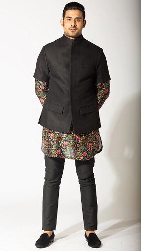Varun Bahl'dan Ceketli Kurta Pijama