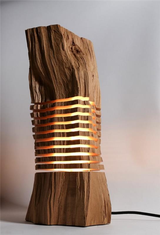 λάμπες σχεδιαστών σχεδιασμός καυσόξυλα από φυσικό ξύλο