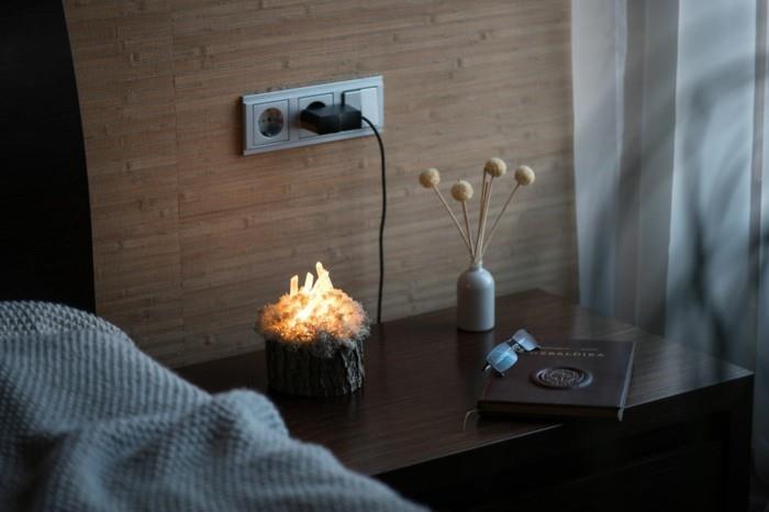 φωτιστικά σχεδιαστών επιτραπέζιο φωτιστικό στο υπνοδωμάτιο με κρύσταλλα