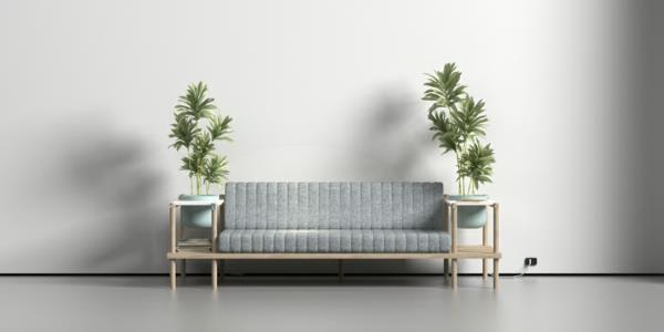έπιπλα σχεδιαστών Burak Kocak σαλόνι καναπές φυτά εσωτερικού χώρου