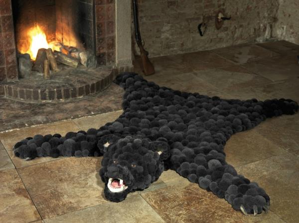 έπιπλα σχεδιαστών MYK Bearskin τζάκι