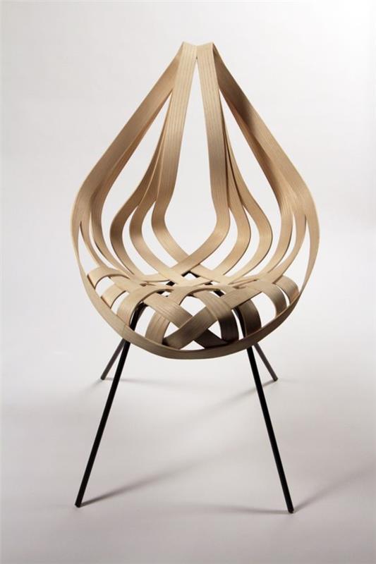 έπιπλα σχεδιαστών από καπλαμά μέλλον του υλικού σχεδιασμού καρέκλας