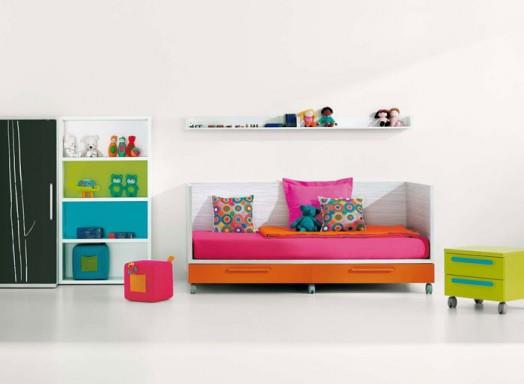 έπιπλα σχεδιαστών bm2000 παιδικό δωμάτιο ράφι κρεβάτι φρέσκο ​​πολύχρωμο