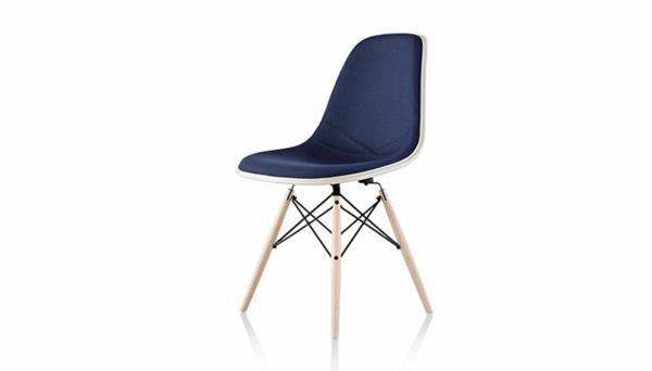 έπιπλα σχεδιαστών καρέκλες σχεδιασμού eames shell καρέκλα λευκό μπλε επικαλυμμένο
