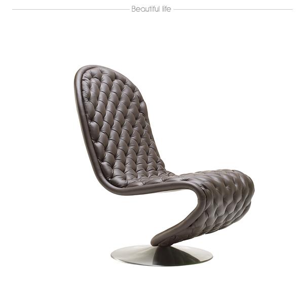 έπιπλα σχεδιαστών βερπάνια πολυθρόνα καρέκλα κομψή σκούρο καφέ