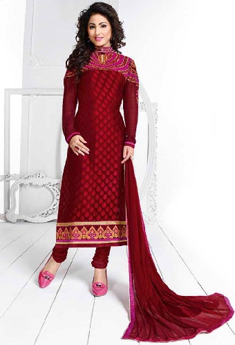 Red Velvet Tasarımcı Salwar Kameez