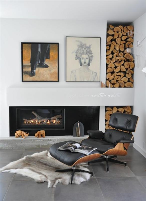 πολυθρόνα σχεδιαστών Charles Eames Lounge Chair πολυθρόνα ralax