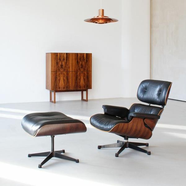 πολυθρόνα σχεδιαστών Charles Eames Lounge Chair έπιπλα σαλονιού δερμάτινη πολυθρόνα