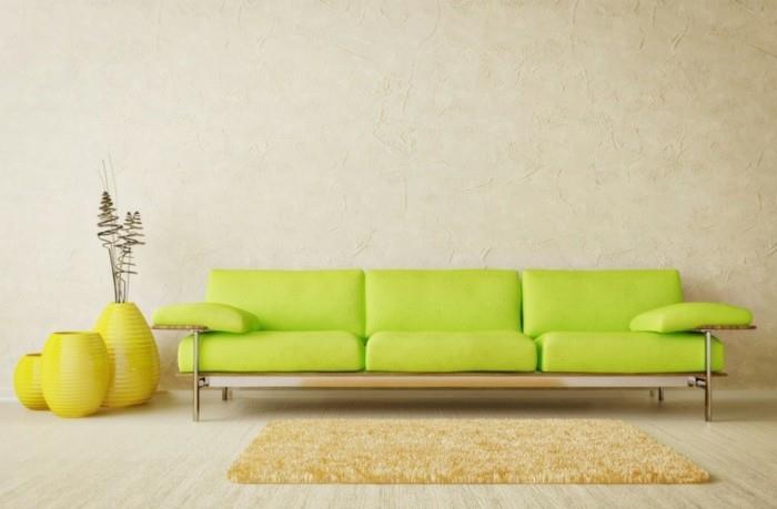καναπές σχεδιαστών κίτρινος καναπές
