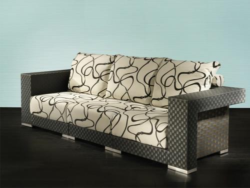 σχεδιαστής καναπές μοτίβο ενδιαφέροντα χαμηλά μαξιλάρια μαξιλάρια fendi casa