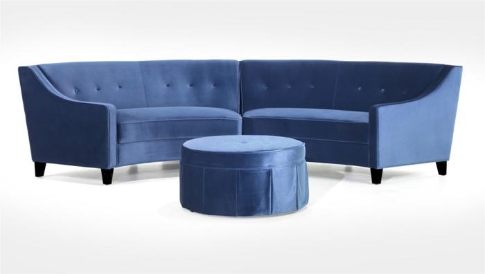 καναπές σχεδιαστών υπέροχο μπλε
