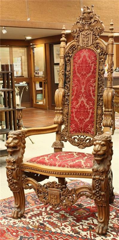 καρέκλες σχεδιαστών θρόνες θρόνου αναγεννησιακό στυλ