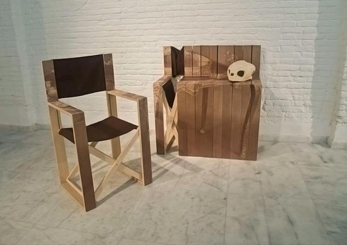 καρέκλες σχεδιαστών που διπλώνουν τον κύριο Σιμόν