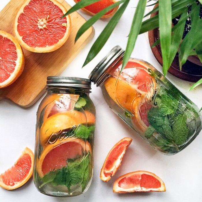 detox θεραπεία καλοκαιρινό detox ποτό γκρέιπφρουτ μέντα