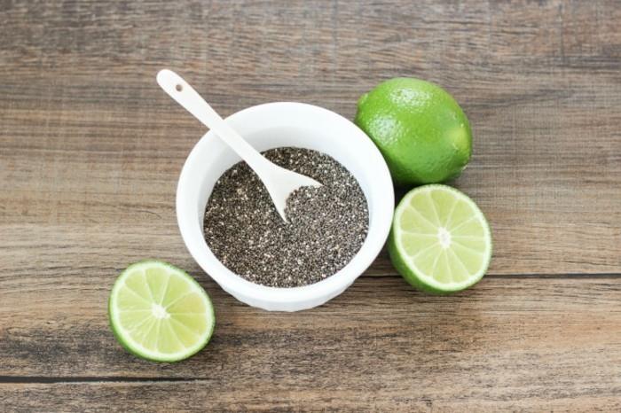 detox θεραπεία λεμόνι νερό lime σπόροι chia