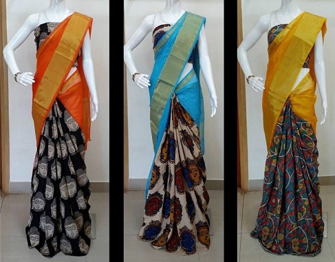 Kalamkari Yarım Sarees