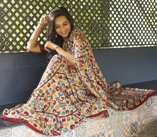 Kalamkari Krep Sarees