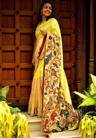 Tasarımcı Kalamkari Sarees