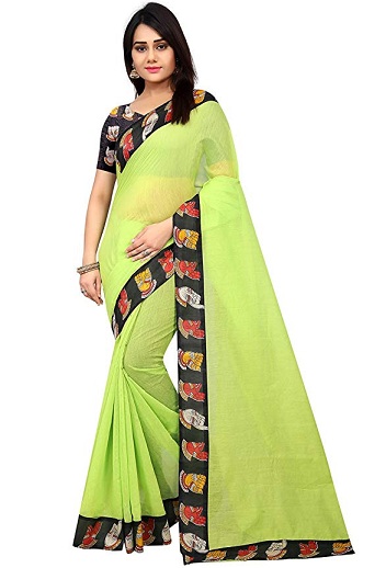 Kalamkari Sınır Sarees