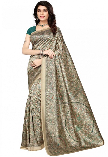 Kalamkari İpek Sarees